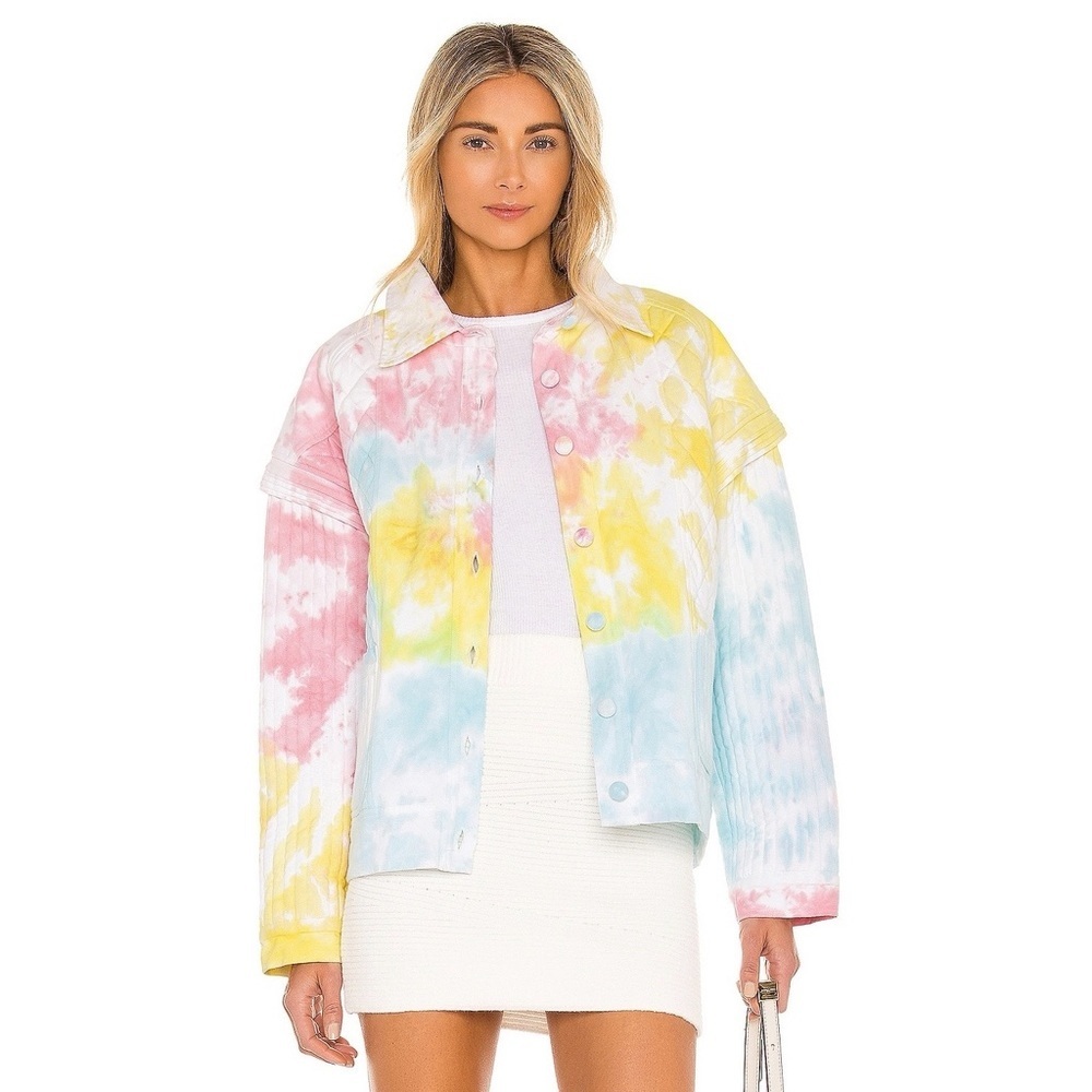 LoveShackFancy Adelade Radical Rainbow Jacket
